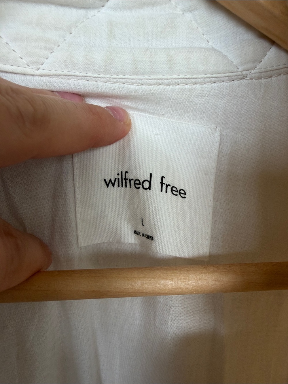 Wilfred Cream Button-Front Utility Shacket - Picture 3 of 7